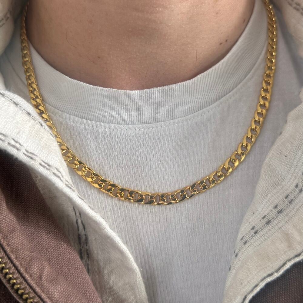 Y2K Gold 18K Plated Cuban Chain Necklace